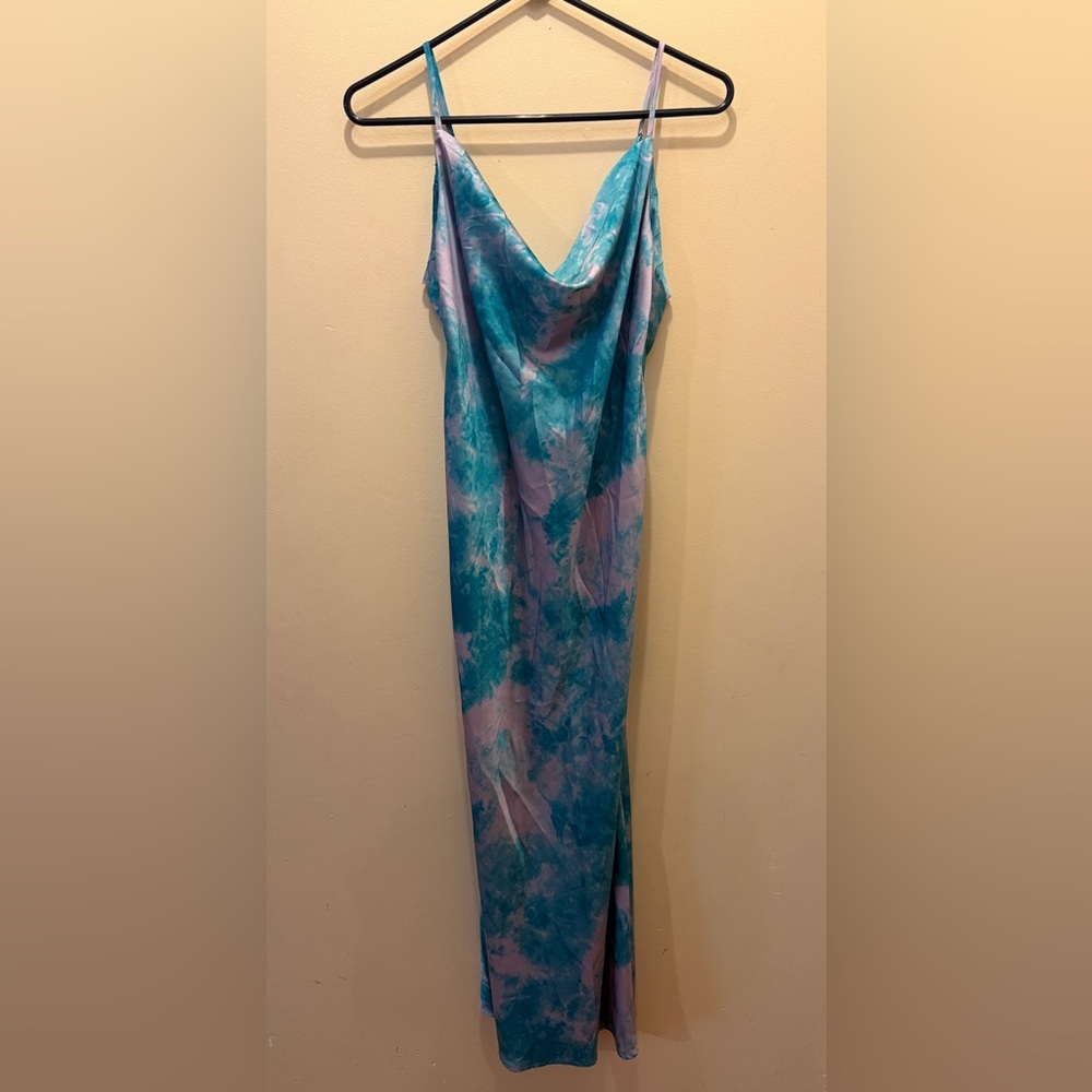 Privacy Please Blue and Purple Dress